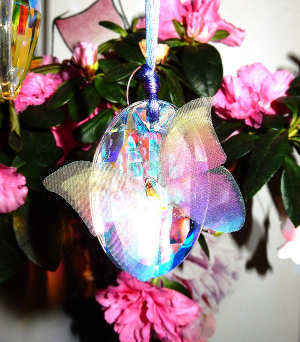 Regenbogen Schmetterling Kristall Deko